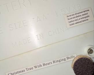 Animated Musical Christmas Tree with Bears