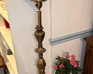 Victorian Style Gone-With-The-Wind Ruby Glass Lamp