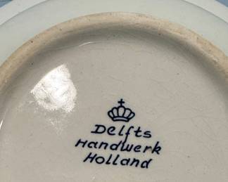 Delfts Handwerk Holland Floral Ashtray Style