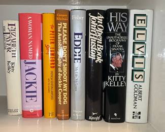Collection of Assorted Hardcover Biographies and Fiction