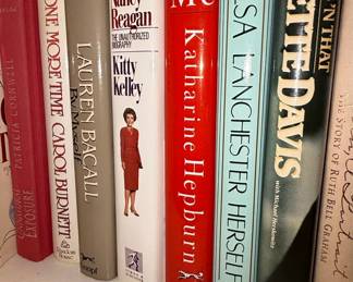 Collection of Assorted Hardcover Biographies and Fiction