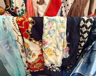 Assorted Vintage Silk Blend Scarves