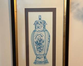 Chinoiserie Ginger Jar Print - Ming Dynasty Style