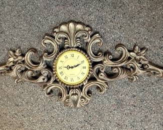 Syroco Rococo Style Decorative Wall Clock