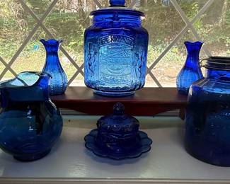 Cobalt Blue Glass Kitchenware Collection