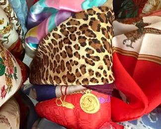 Assorted Vintage Silk Blend Scarves