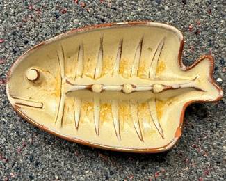 Frankoma Pottery Fish Dish T8