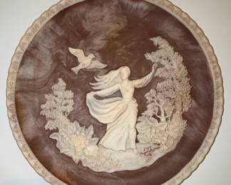 Incolay Stone Romantic Poets Collector Plates