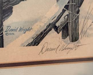 David Wright Winter Memories Limited Edition Print 167/500