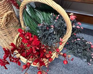 Assorted Christmas Floral & Berry Stems Lot