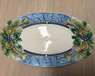 Fitz and Floyd Holiday Home Oval Platter