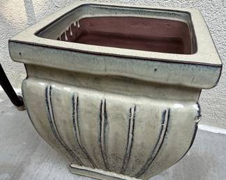 Glazed Ceramic Square Planter Style