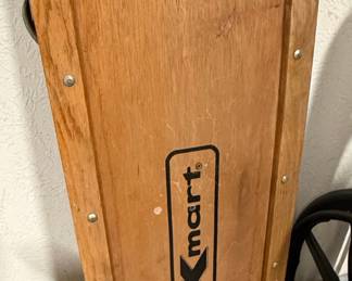 Vintage Kmart Wood Mechanics Creeper