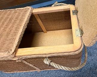 Vintage Wicker Picnic Basket
