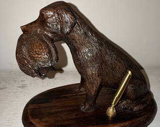 Woodcast Collectibles Dog Pen Holder