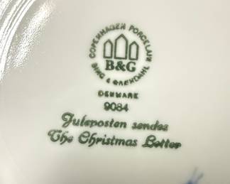Bing & Grondahl Christmas Plates (1971 & 1984)