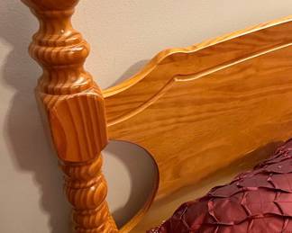 Full Size Pine Spindle Headboard Style