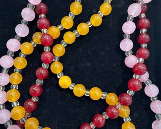Multi-Color Gemstone Bead Necklace Style