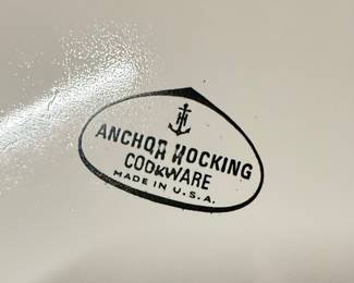 Anchor Hocking Black Wheat Sheaf Casserole Dish