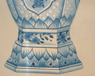 Chinoiserie Ginger Jar Print - Ming Dynasty Style
