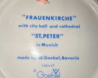 1972 Munich Olympics Goebel Plate "Metropolis with a Heart"