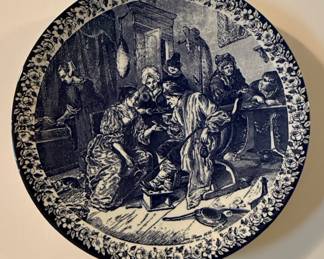 Chemkefa Delft Blauw Jan Steen Style Decorative Plate