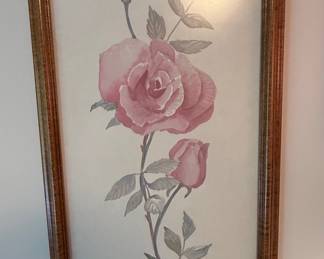 Tea Rose Floral Print by Alice Scott Platt