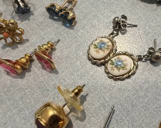 Assorted Vintage Costume Earrings Collection