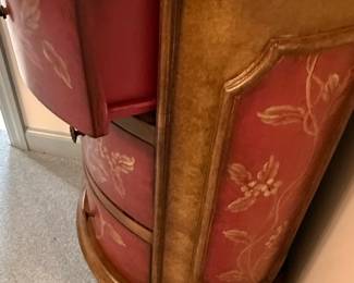 Stein World Hand Painted Floral Corner Commode