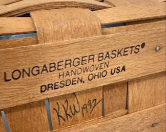 Longaberger Handwoven Basket Set
