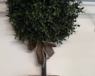 Artificial Topiary and Lemon Tree Pair
