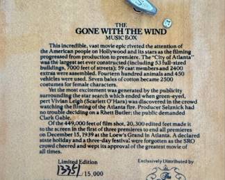Gone With The Wind Heirloom Tradition Music Box