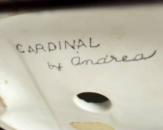 Andrea by Sadek Cardinal Figurine in Birdcage