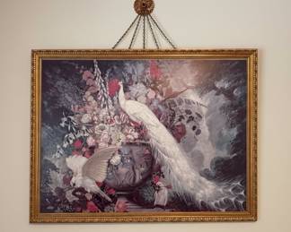 Jessie Arms Botke 1931 Peacock Floral Print