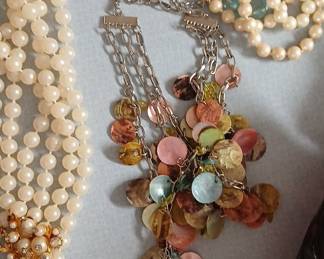 Vintage Costume Jewelry Assortment with Boxes and Clutch