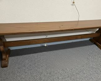 Farmhouse Style Trestle Bench
