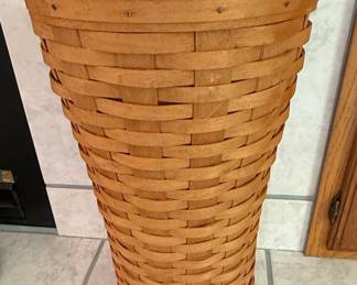 Longaberger 1992 Handwoven Waste Basket