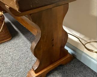 Farmhouse Style Trestle Bench