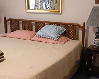 Mid-Century Modern Lattice Headboard