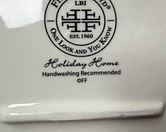 Fitz and Floyd Holiday Home Oval Platter