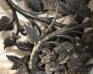 Decorative Wrought Iron Floral Elements Set