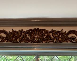 Rococo Style Gilt Wood Architectural Overdoor