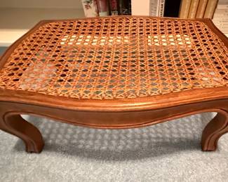 Louis XV Style Cane Top Footstool
