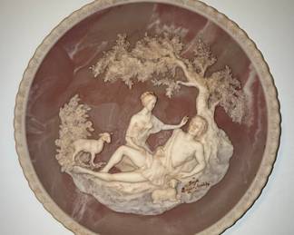 Incolay Stone Romantic Poets Collector Plates
