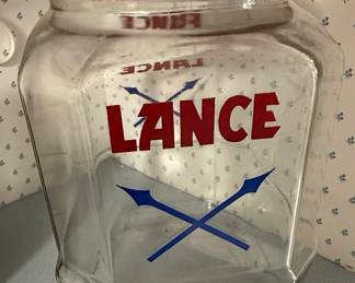 Vintage Lance Snack Food Store Counter Jar