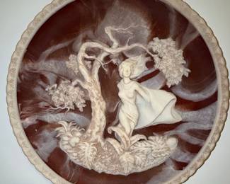 Incolay Stone Romantic Poets Collector Plates