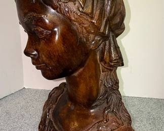 Attila's Style Female Bust Sculpture