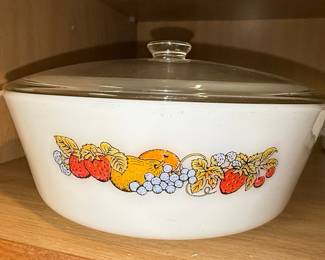 Anchor Hocking Fire King Nature's Bounty Casserole Dish