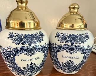 Royal Goedewaagen Delft Blue Commemorative Jars