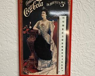 1939 Coca-Cola "Lillian Nordica" Advertising Thermometer
